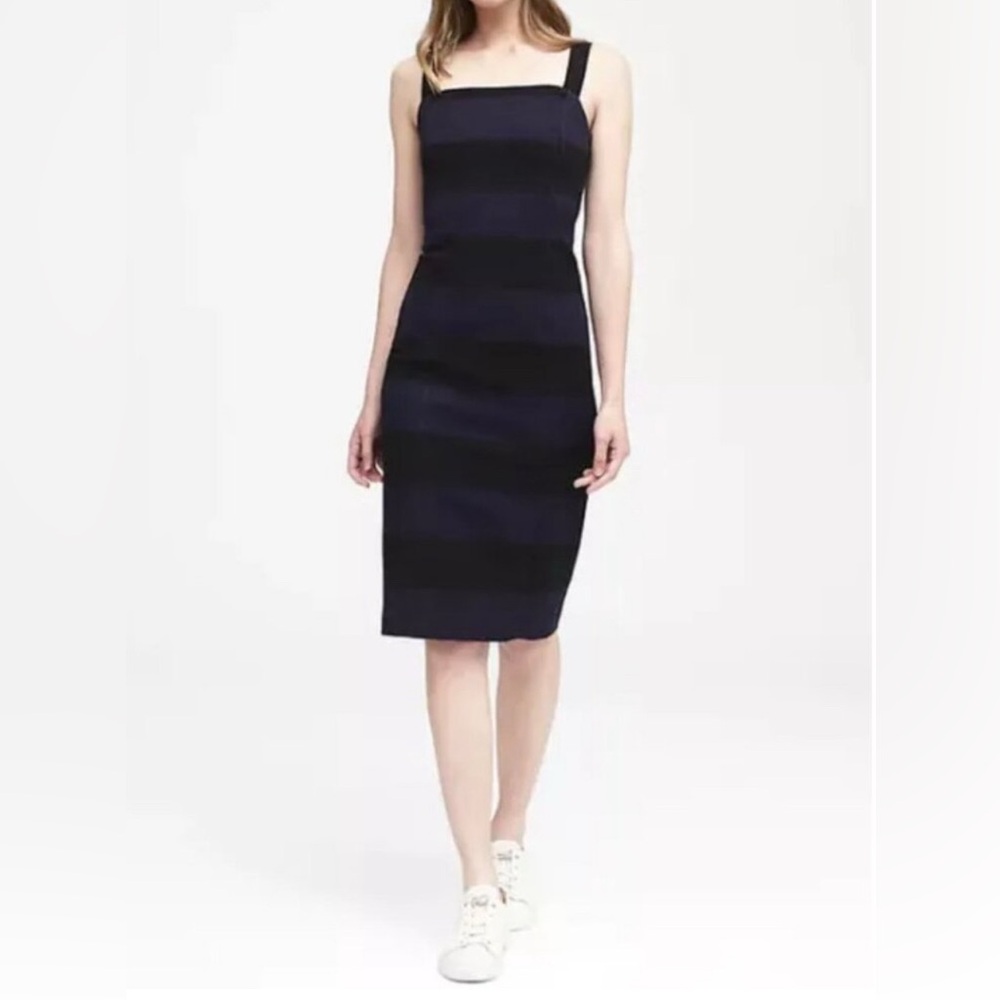 NWT Banana Republic Striped Sheath Dress